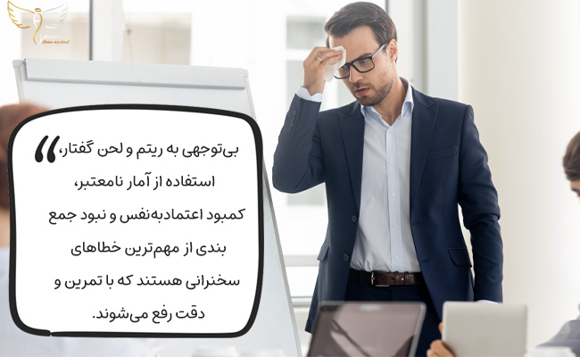 سخنرانی مؤثر نیازمند ریتم درست، داده دقیق، اعتمادبه‌نفس بالا و جمع‌بندی روشن است؛ نادیده گرفتن این عوامل باعث کاهش اثرگذاری و اعتبار می‌شود.