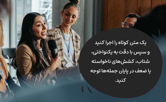 ضبط صدا و تحلیل دقیق الگوی گفتار